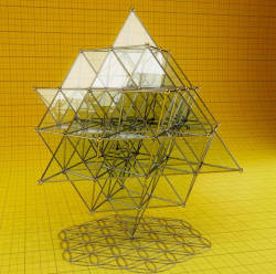 Darstellung von Tetrahedron Gitter in 3 Dimmensionen