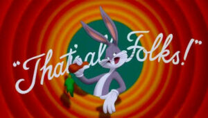 Zum Ende von Jahresrückblick kommt ein Bugs Bunny Bild.